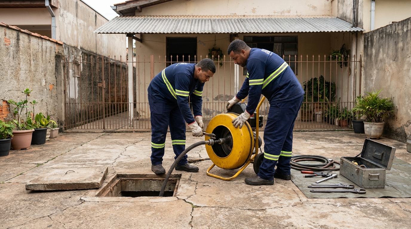 Desentupimento de esgoto perto de mim em Limeira‑SP