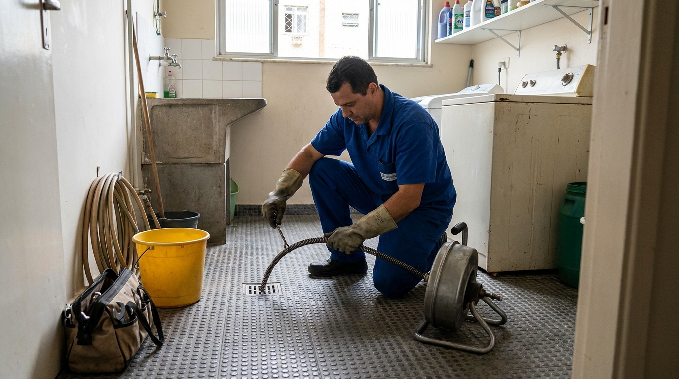 Desentupimento de ralo profissional em Limeira‑SP